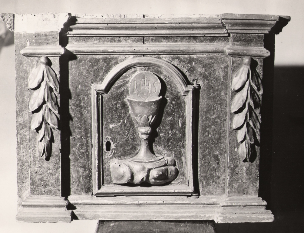 calice eucaristico (tabernacolo) - ambito reatino (sec. XIX)