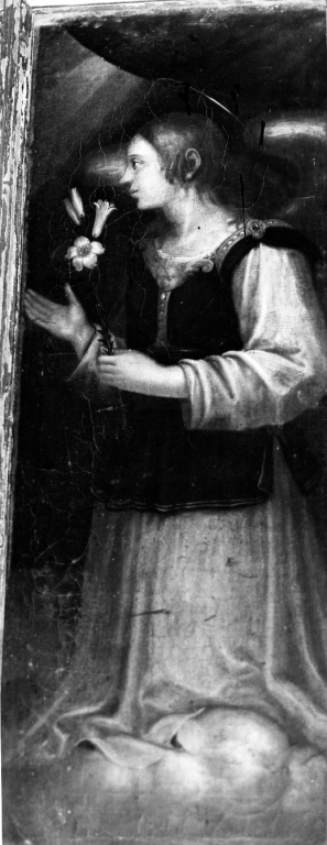 angelo annunciante (dipinto) - ambito umbro (fine/inizio secc. XVI/ XVII)