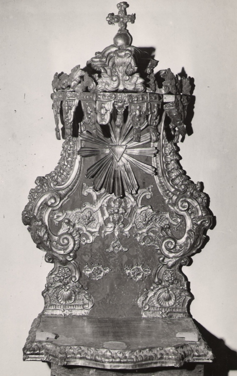 tronetto per esposizione eucaristica - ambito reatino (sec. XVIII)