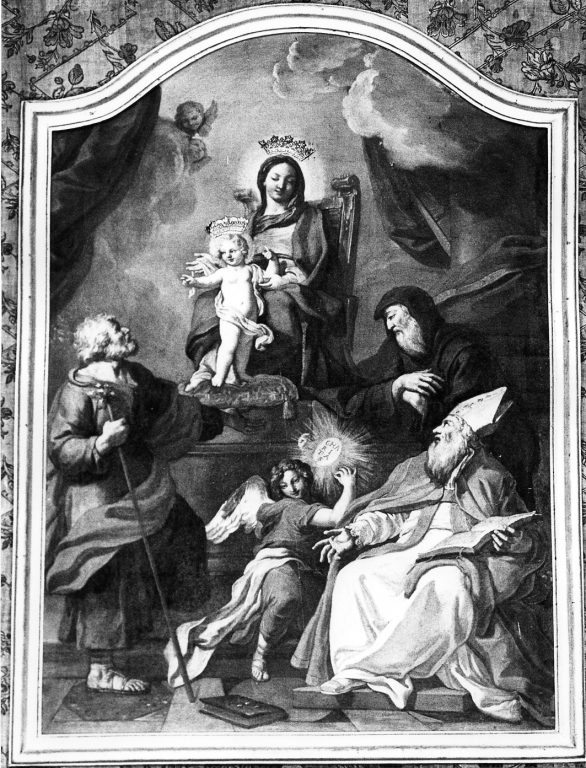 Madonna con Bambino e Santi (dipinto) - ambito romano (sec. XVIII)