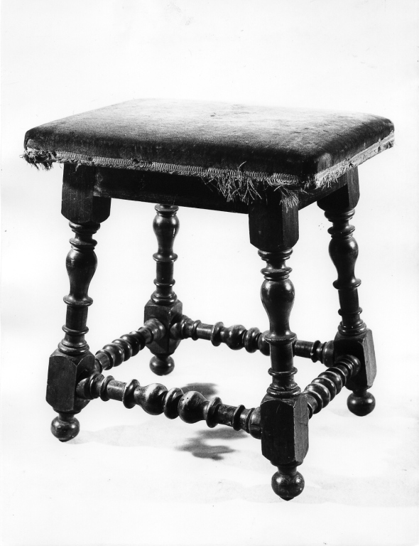 sgabello - manifattura laziale (sec. XVII)