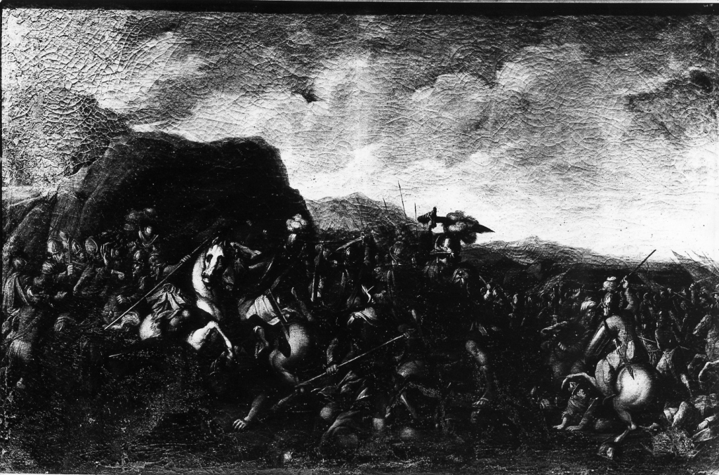 battaglia (dipinto) - ambito laziale (sec. XVIII)
