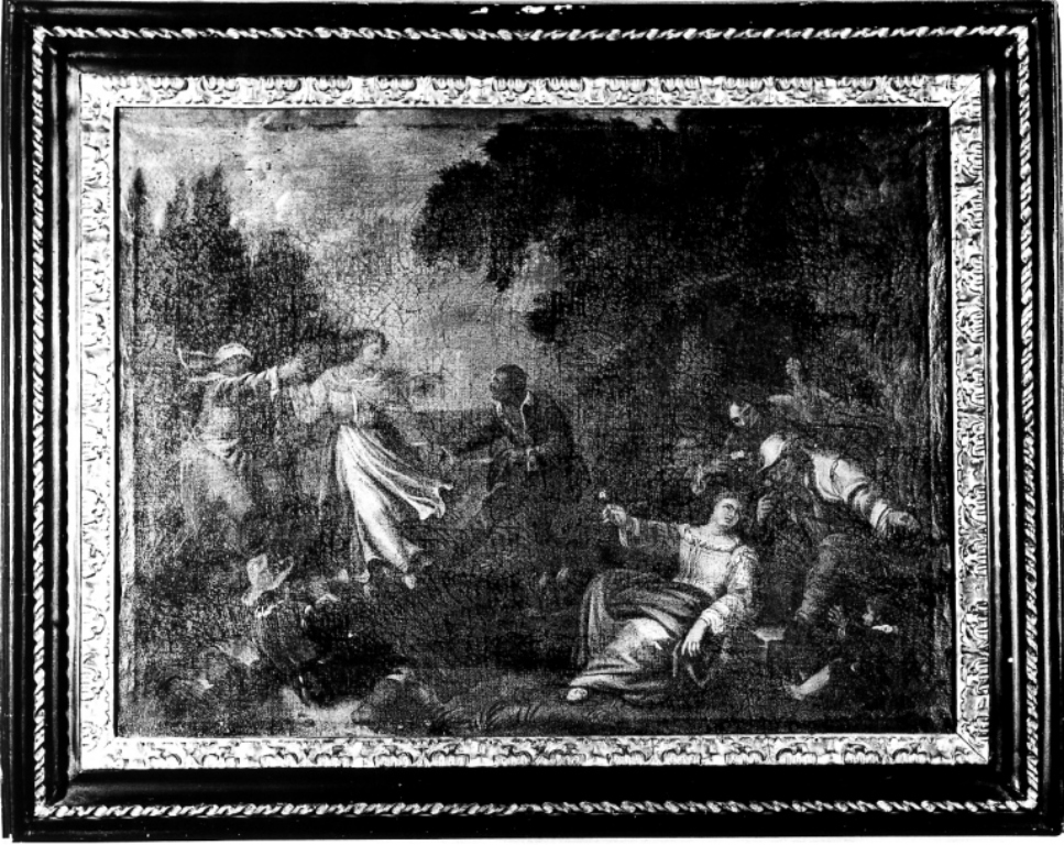 scena campestre (dipinto) - ambito italiano (sec. XVIII)