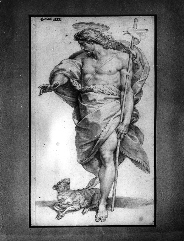 San Giovanni Battista (disegno) di Cades Giuseppe (sec. XVIII)