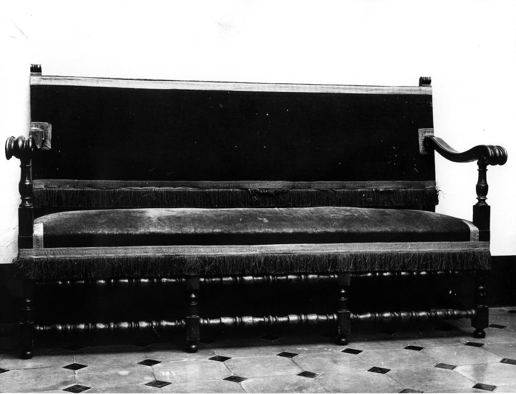 divano - manifattura laziale (sec. XVIII)