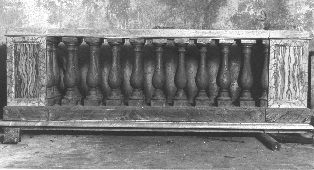 balaustrata, coppia - manifattura laziale (sec. XVII)