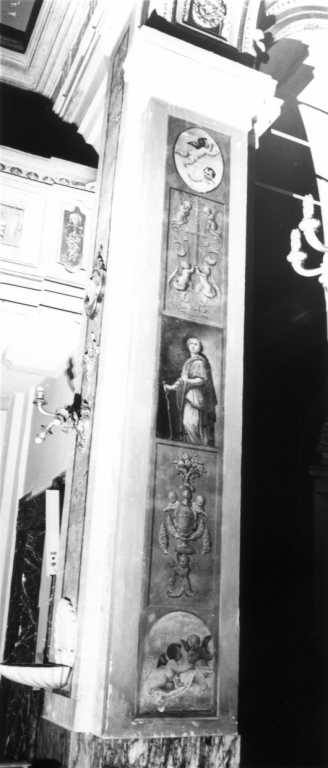 Virtù con angioletti (dipinto) - ambito laziale (sec. XIX)