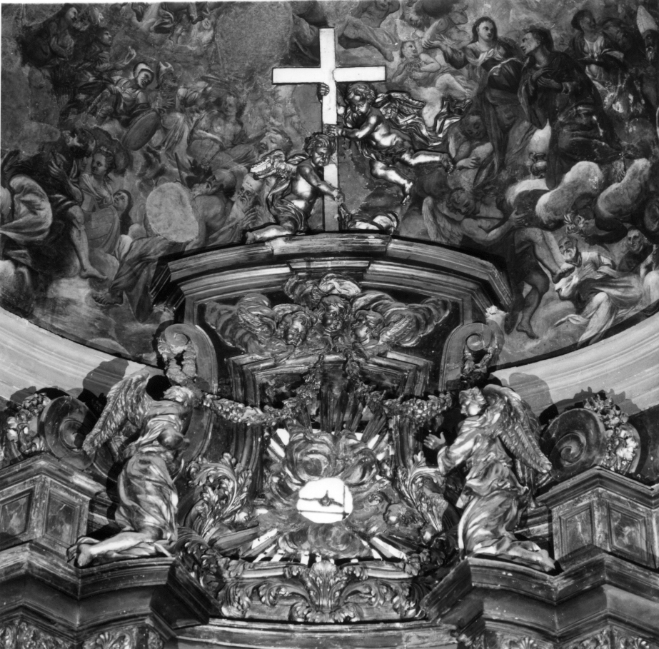 fastigio d'altare di Rubini Luca, Alippi Francesco (fine sec. XVII)