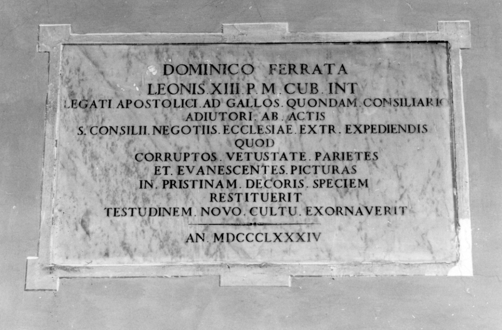 lapide - ambito laziale (sec. XIX)