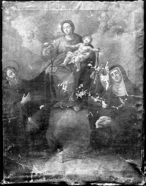 Madonna della cintola e santi (dipinto) - ambito laziale (sec. XVIII)