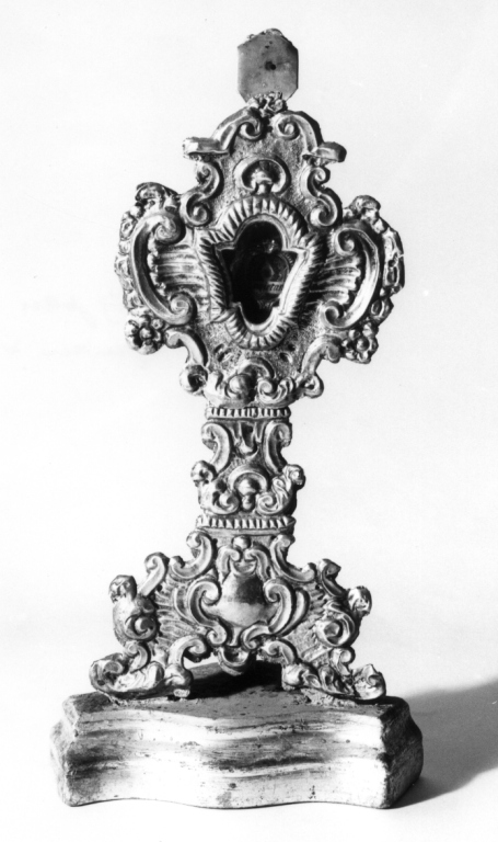 reliquiario - a ostensorio - ambito laziale (prima metà sec. XVIII)