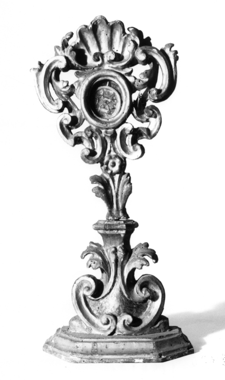 reliquiario - a ostensorio - ambito laziale (sec. XVIII)