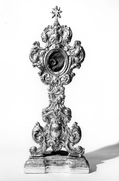 reliquiario - a ostensorio - ambito laziale (prima metà sec. XVIII)