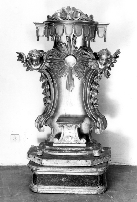 tronetto per esposizione eucaristica - ambito laziale (sec. XVIII)
