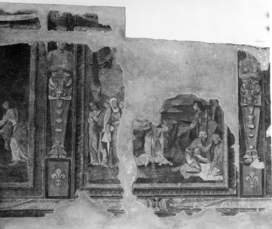 Cristo crocifisso sulla croce vivente (dipinto) - ambito laziale (fine sec. XVI)