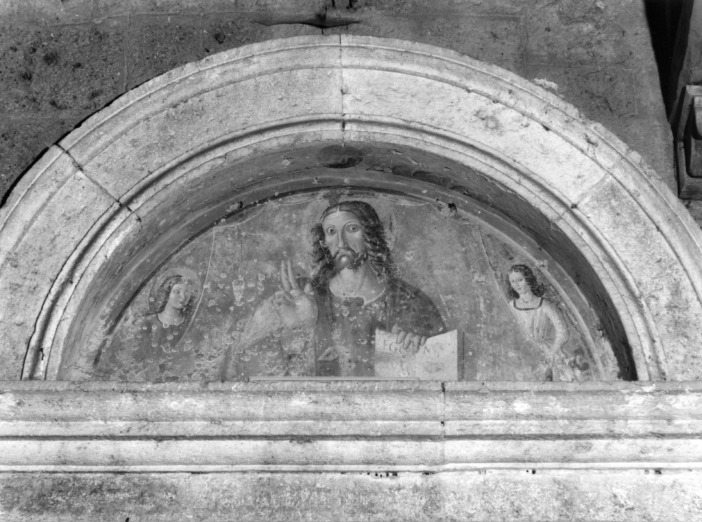 Cristo risorto benedicente (dipinto) - ambito viterbese (fine/inizio secc. XV/ XVI)