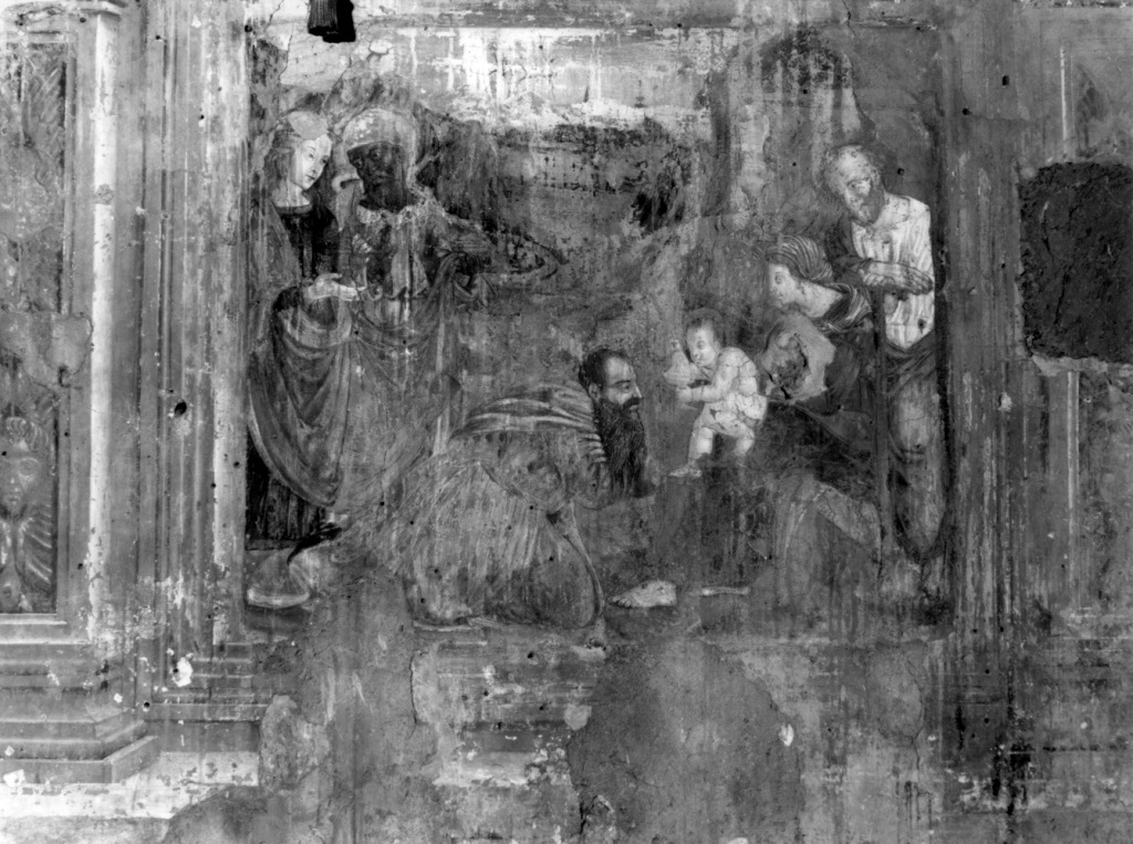 adorazione dei Re Magi (dipinto) di Trofi Monaldo detto Truffetta (maniera) (sec. XVI)