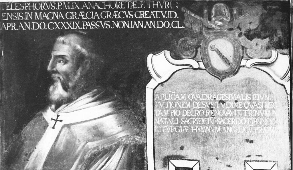 papa Telesforo (dipinto) - ambito Italia centrale (sec. XVII)
