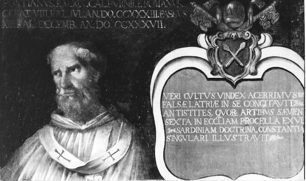 papa Ponziano (dipinto) - ambito Italia centrale (sec. XVII)