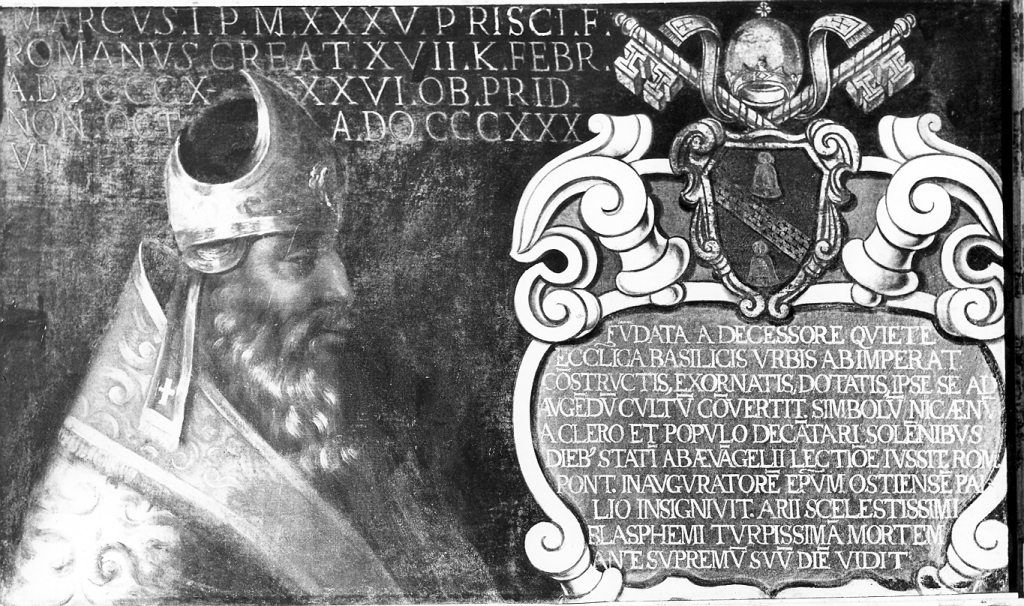 papa Marco I (dipinto) - ambito Italia centrale (sec. XVII)