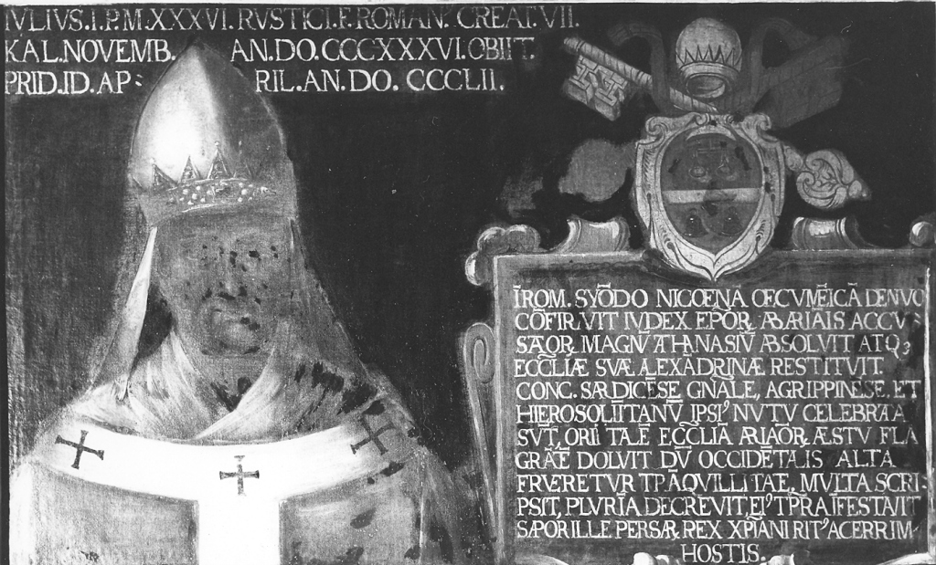 papa Giulio I (dipinto) - ambito Italia centrale (sec. XVII)