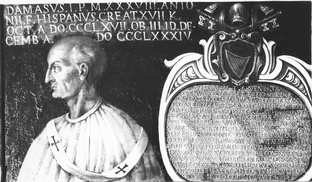 papa Damaso I (dipinto) - ambito Italia centrale (sec. XVII)