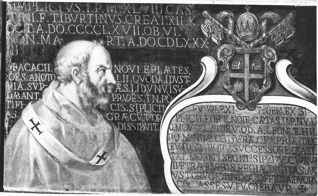 papa Simplicio I (dipinto) - ambito Italia centrale (sec. XVII)