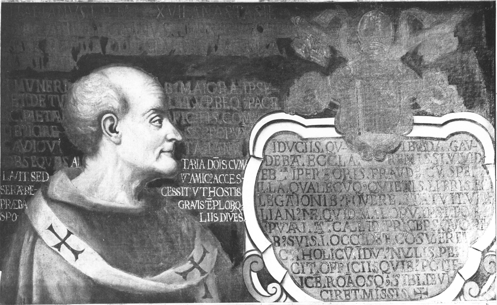 papa Vitaliano I (dipinto) - ambito Italia centrale (sec. XVII)