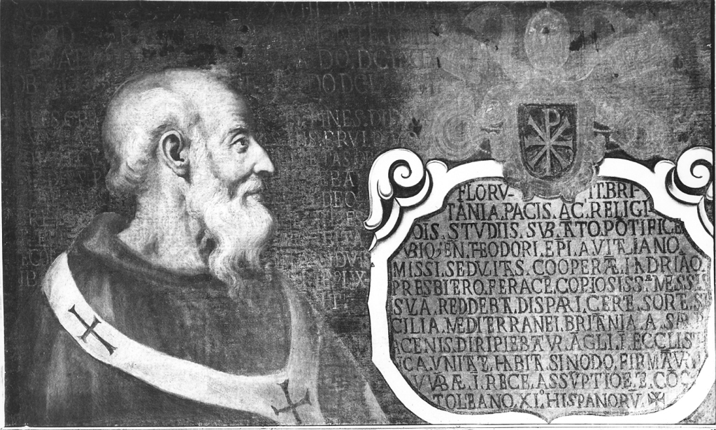 papa Adeodato II (dipinto) - ambito Italia centrale (sec. XVII)