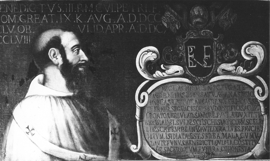 papa Benedetto III (dipinto) - ambito Italia centrale (sec. XVII)