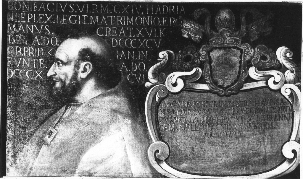 papa Bonifacio VI (dipinto) - ambito Italia centrale (sec. XVII)