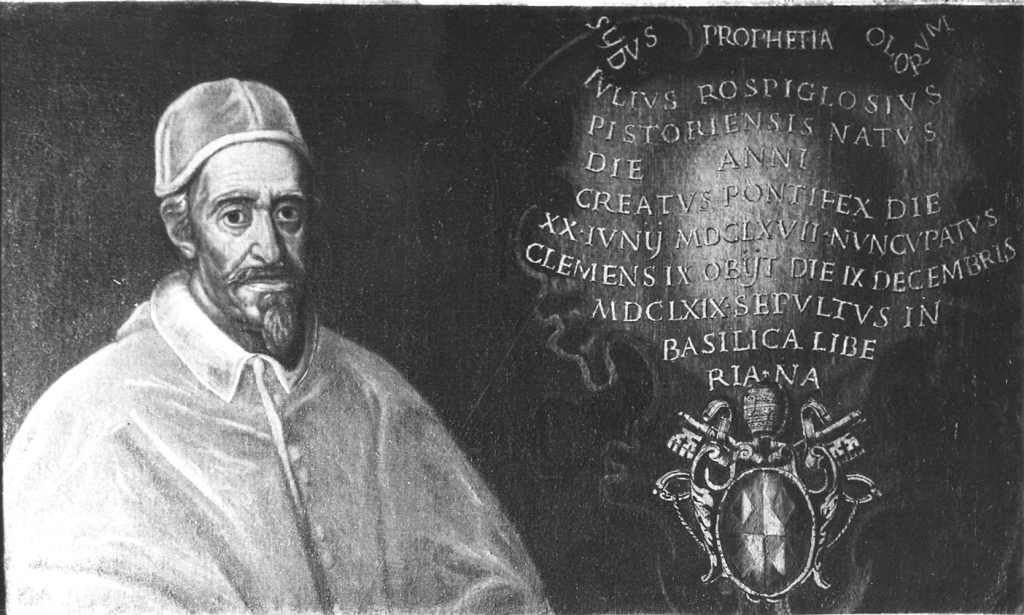 papa Clemente IX (dipinto) - ambito Italia centrale (ultimo quarto sec. XVII)