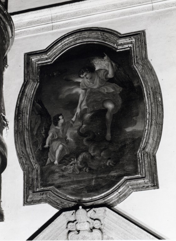 angelo custode (dipinto) di Pichler Giovanni detto Gladiatore (attribuito) (sec. XVIII)