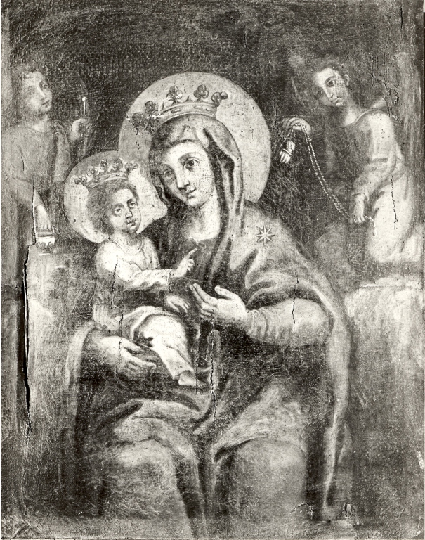 Madonna in trono con Bambino (dipinto) - ambito viterbese (secc. XVII/ XVIII)