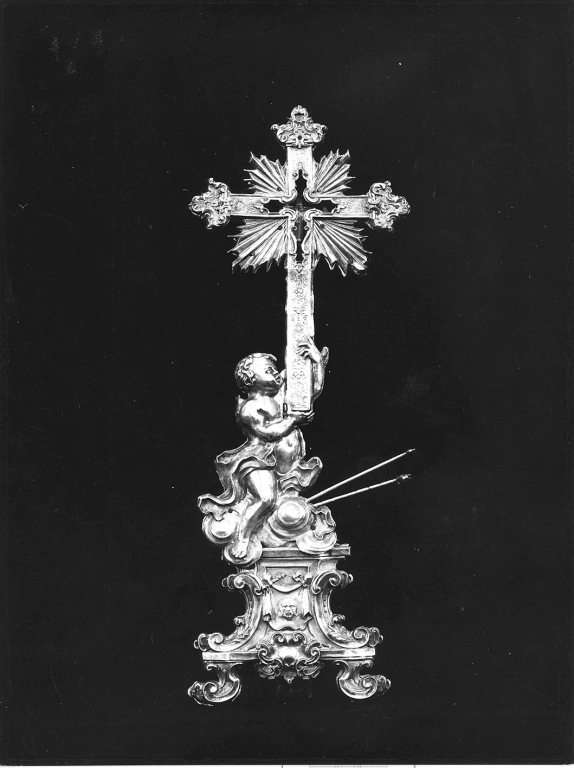 reliquiario - a croce - bottega Italia centrale (sec. XVIII)