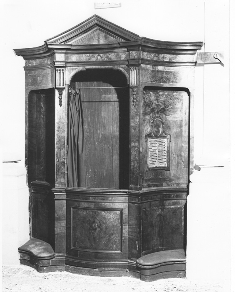 confessionale, serie - ambito laziale (seconda metà sec. XVIII)