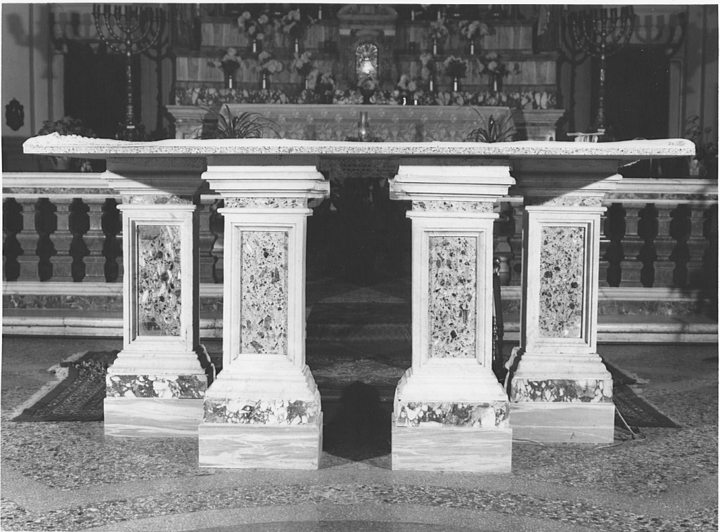 pilastrino di altare, serie - ambito laziale (seconda metà sec. XVIII)