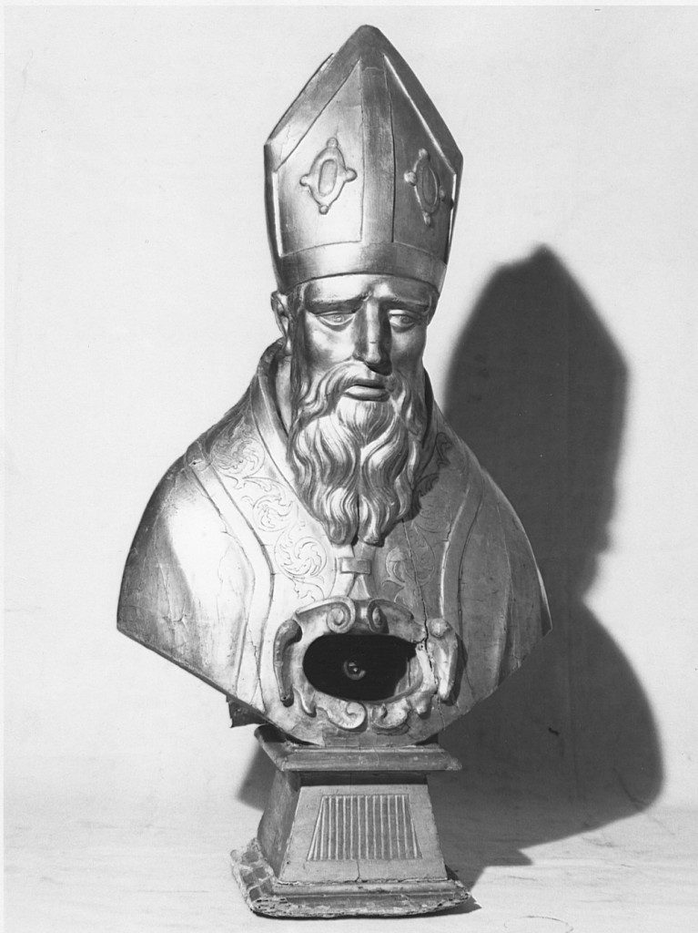 reliquiario - a busto, serie - ambito laziale (seconda metà sec. XVII)