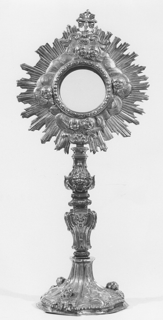 reliquiario - a ostensorio - ambito laziale (secondo quarto sec. XVIII)