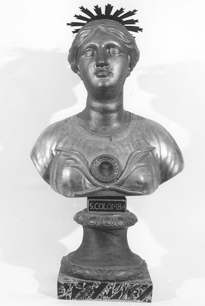 reliquiario - a busto - ambito laziale (fine/inizio secc. XVIII/ XIX)