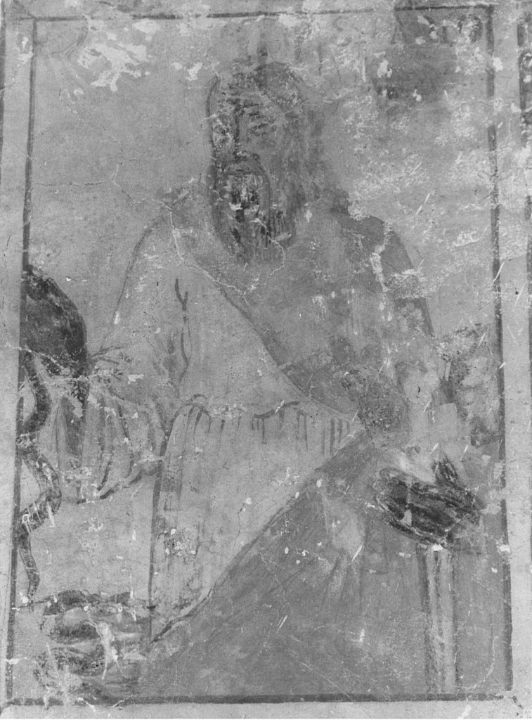 San Paolo (decorazione pittorica, frammento) - ambito laziale (fine/inizio secc. XVII/ XVIII)
