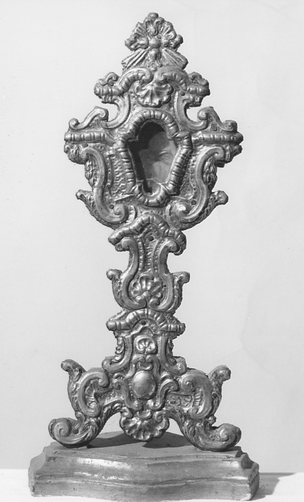 reliquiario - a ostensorio, serie - ambito laziale (seconda metà sec. XVIII)