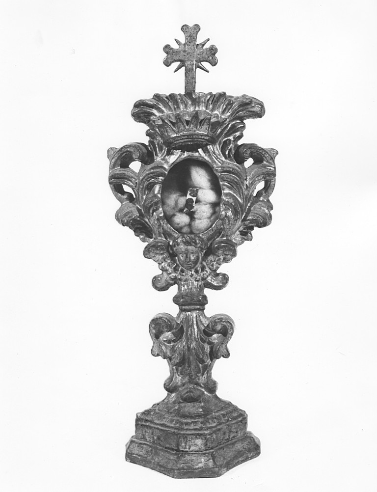 reliquiario - a ostensorio - ambito romano (sec. XVII)