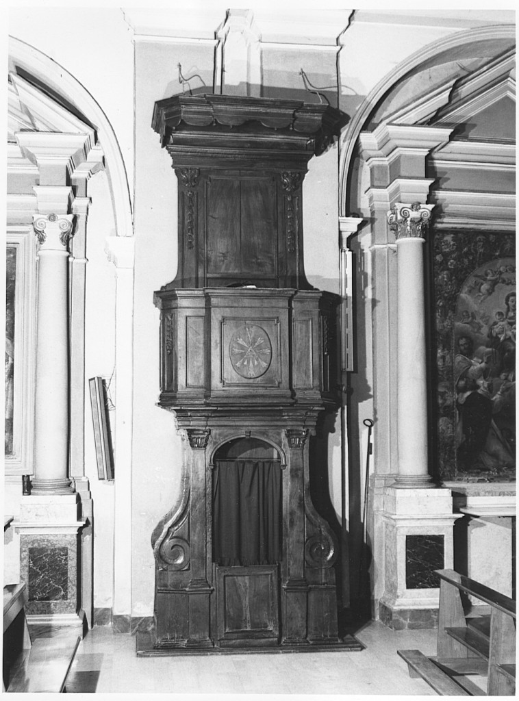 confessionale, coppia - ambito laziale (seconda metà sec. XVIII)