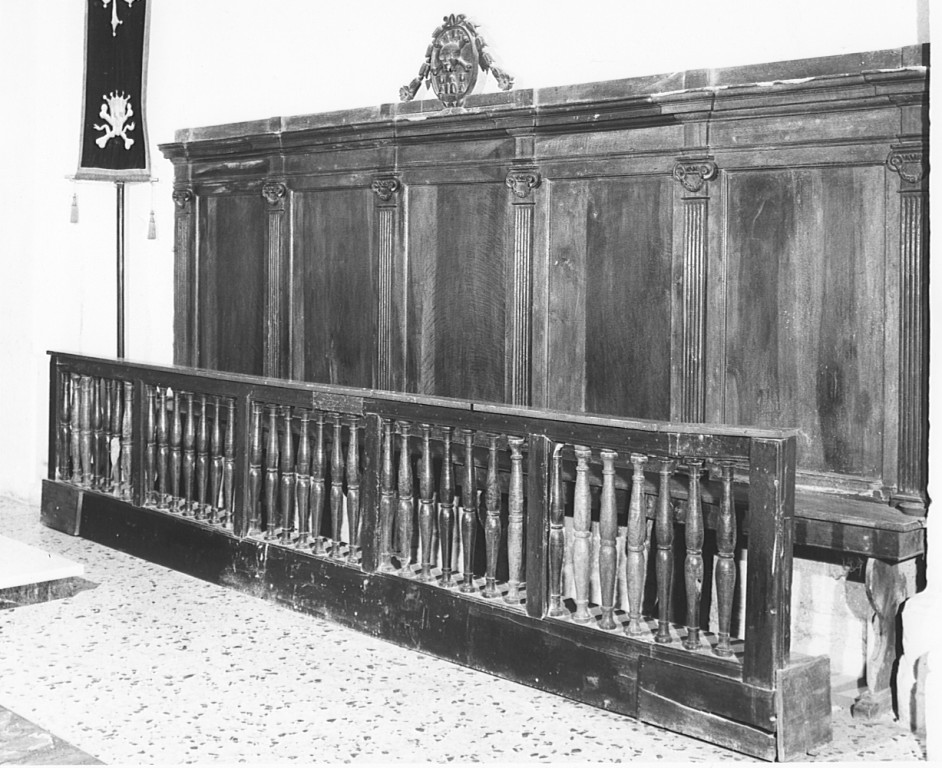 stalli del coro - ambito laziale (fine sec. XVIII)