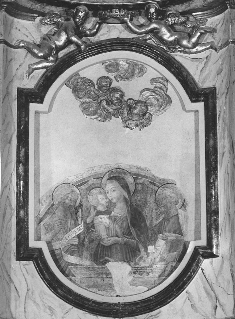 Madonna con Bambino e Santi (dipinto) - ambito senese (secc. XIV/ XV)