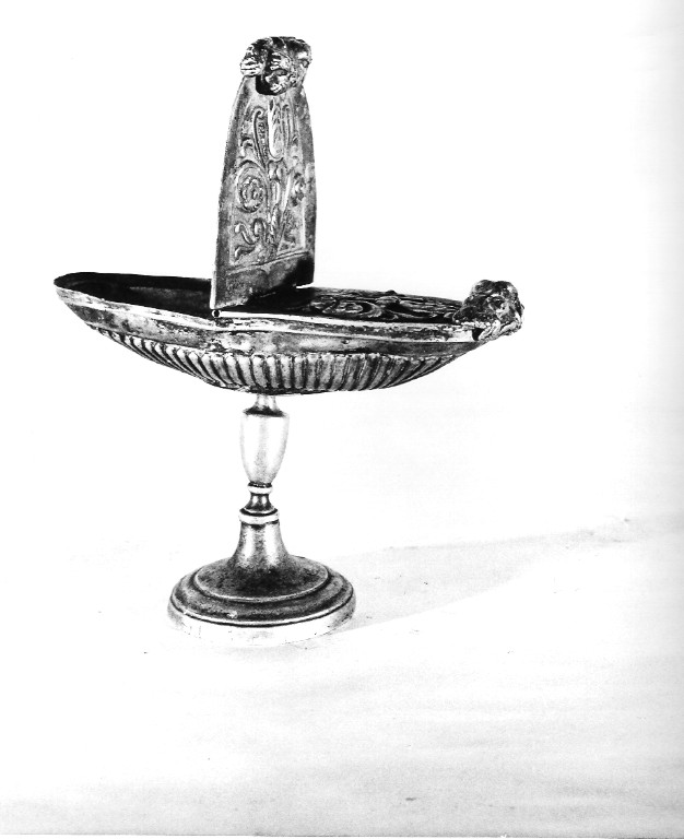 navicella portaincenso - a lucerna - ambito laziale (sec. XIX)