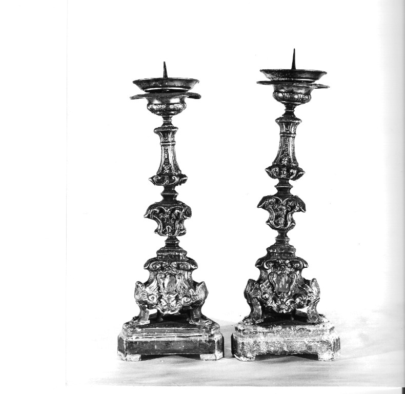 candeliere, coppia - ambito laziale (sec. XVIII)