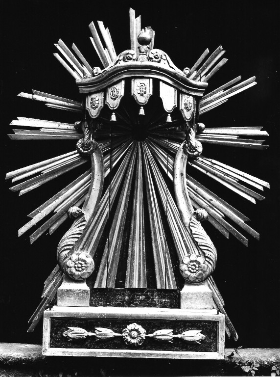 tronetto per esposizione eucaristica - ambito laziale (sec. XIX)