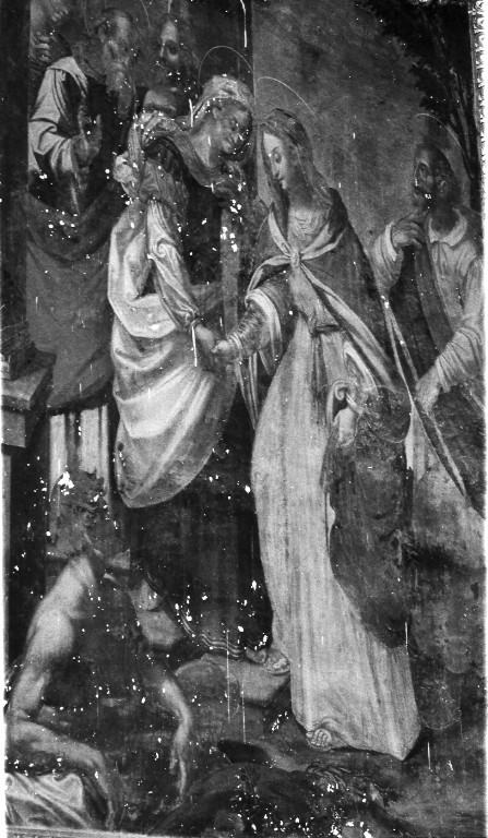 visitazione (dipinto) di Menicucci Stefano (attribuito) (prima metà sec. XVII)